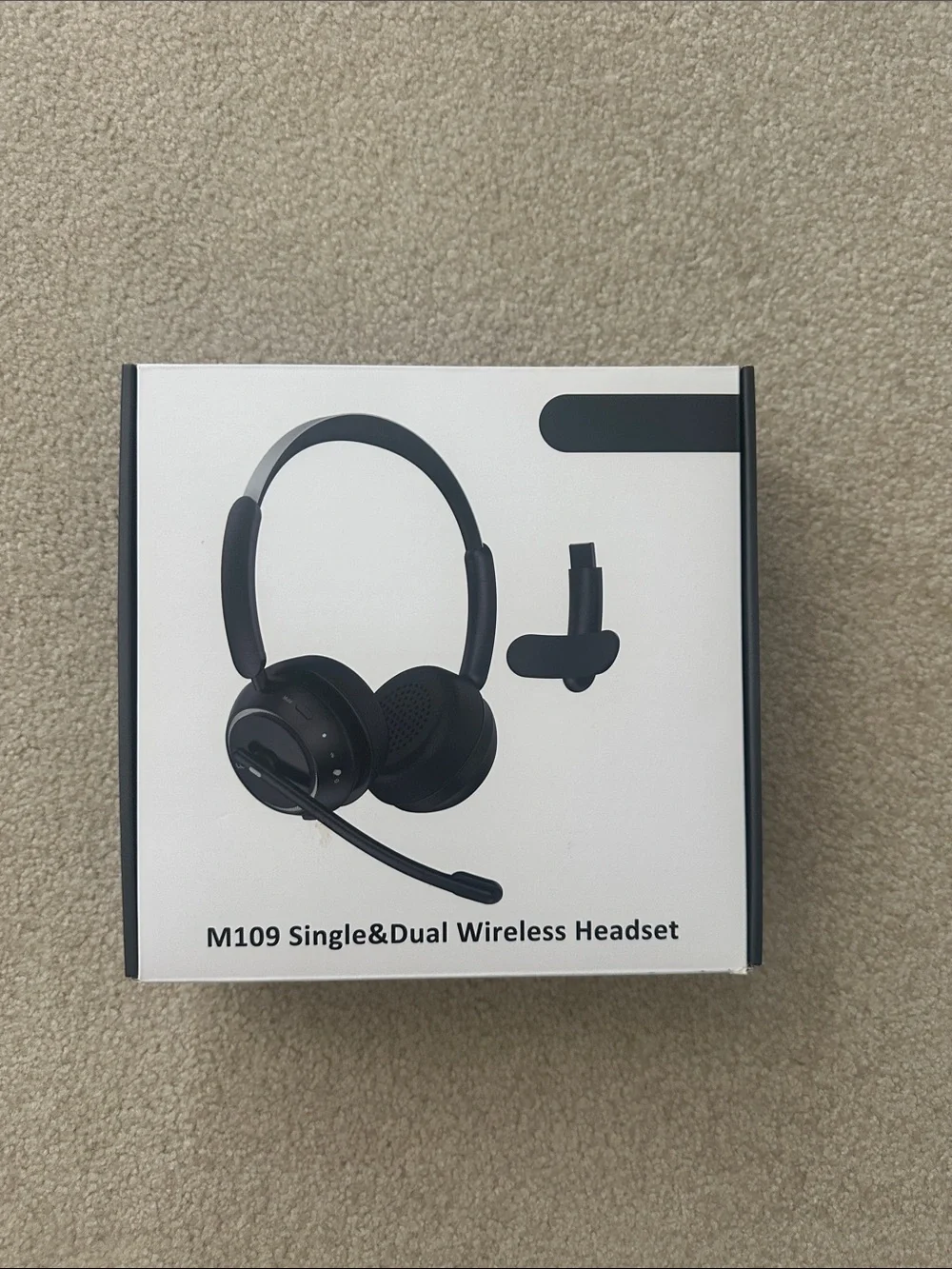 M109 Single & Dual Wireless Headset - Black
